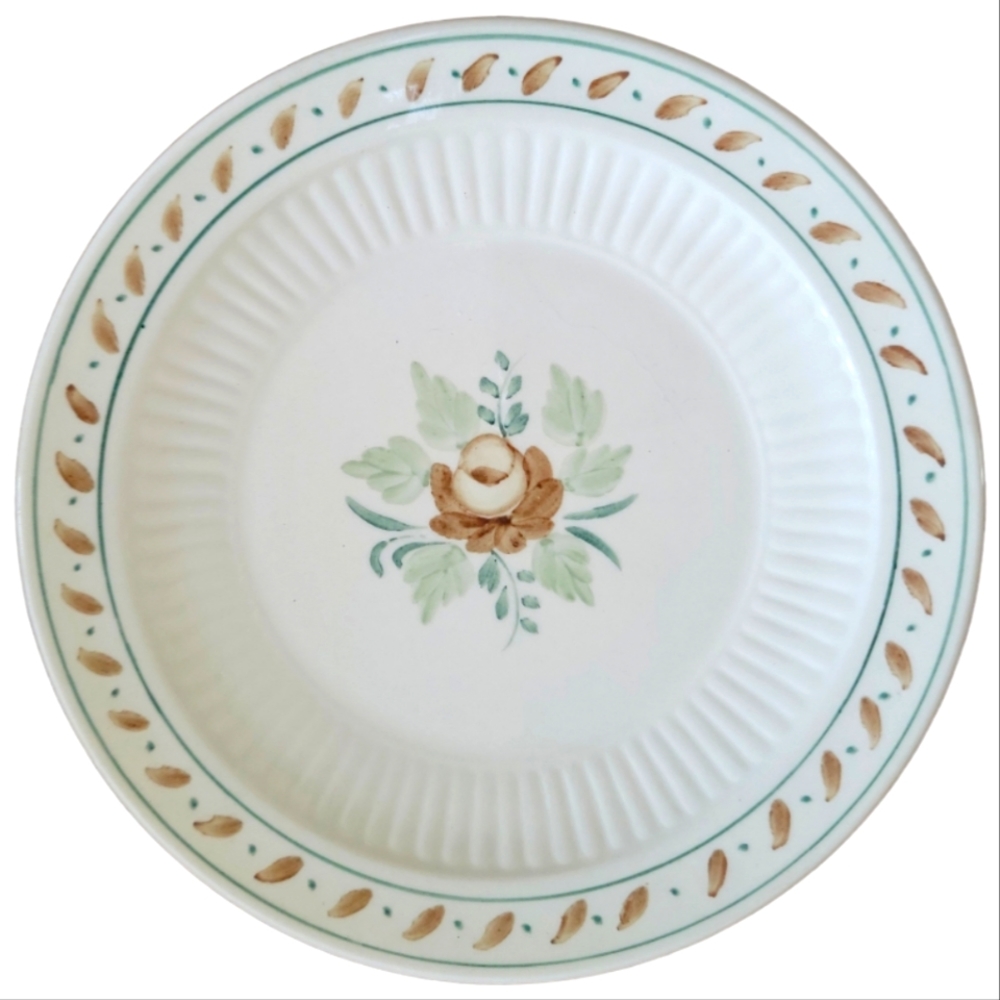 1 Vtg Bread & Butter Plate England Hand Painted Ironstone Madeleine ADAMS CHINA